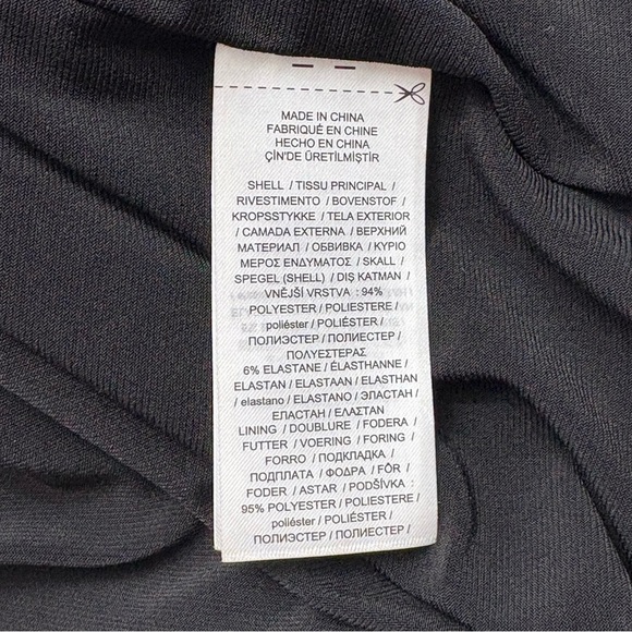 Ralph Lauren Black Label Matte Stretch Jersey Dress Size 12 Black Lined *READ - Picture 12 of 14